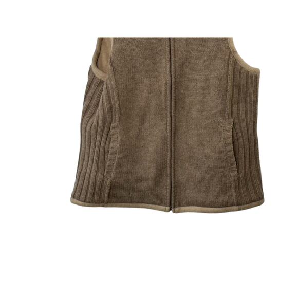 Gander Mountain Guide Series Tan Lambswool Blend Full Zip Vest Women's Medium - Picture 14 of 14